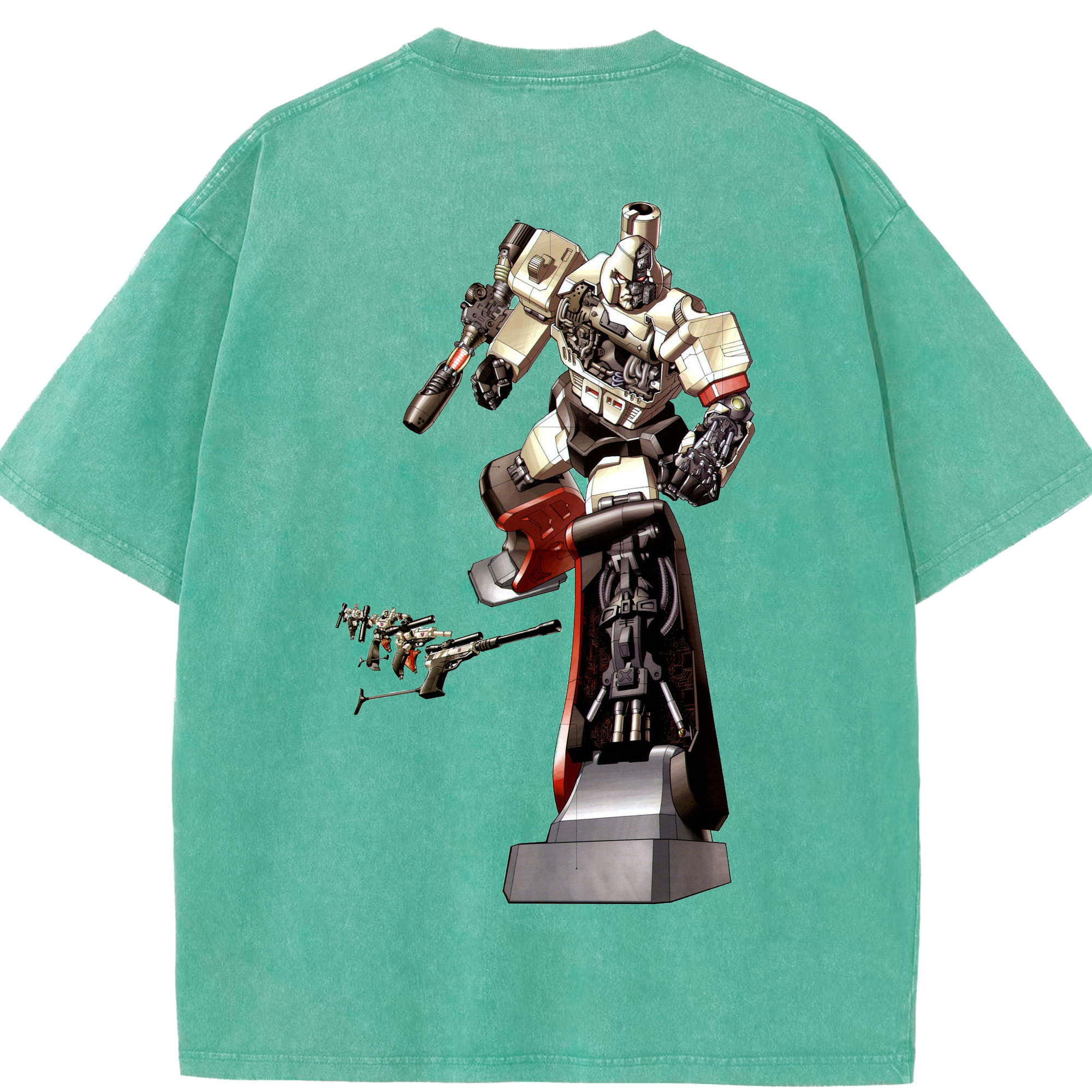 （画像用）  綿100% ヴィンテージ風 半袖Tシャツ（背面プリント）